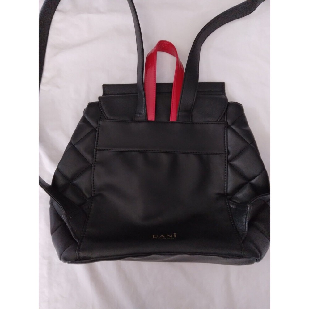 Dani by Danielle Nicole Disney Minnie Mouse Black Quilted Red Bow Backpack - Picture 5 of 9